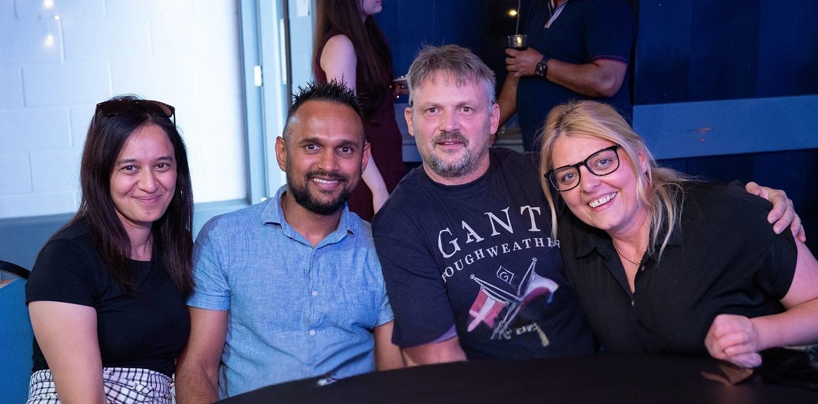 People enjoying time together at a church community event in Bury St Edmunds, Suffolk.
