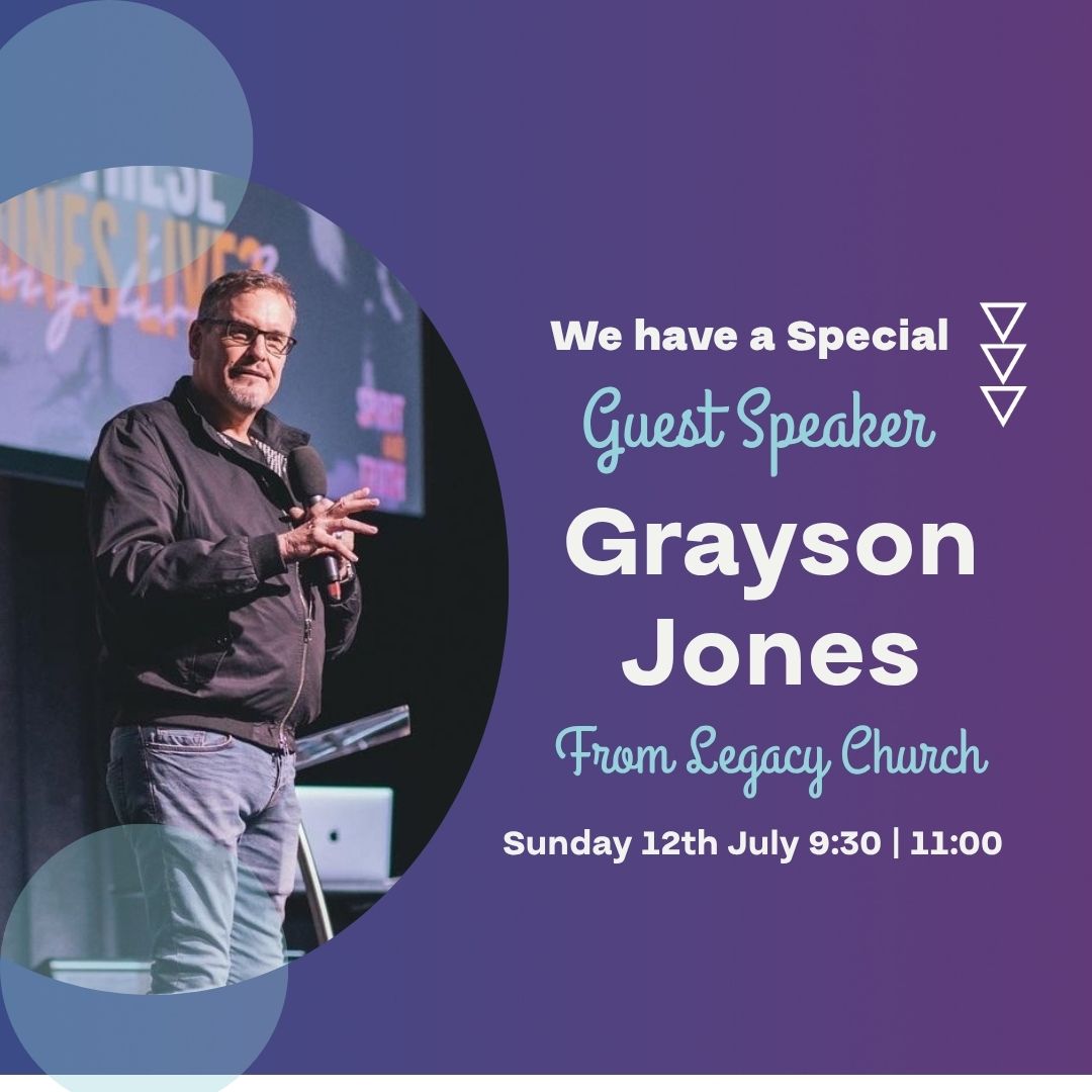 Guest speaker Grayson Jones from Legacy Church speaking at Beacon Church in Bury St Edmunds, Suffolk during a special Sunday service.