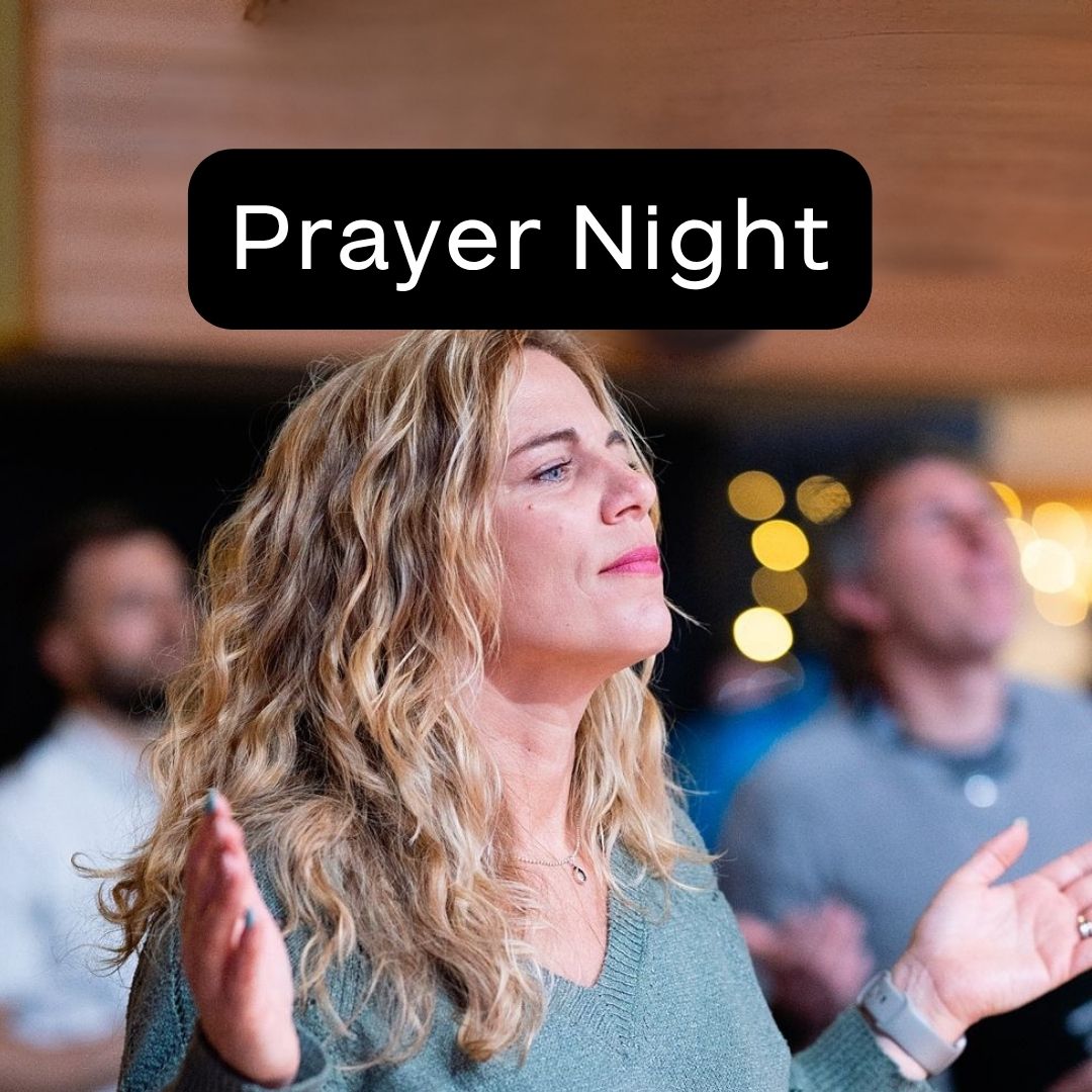 Prayer Night at Beacon Church in Bury St Edmunds, Suffolk, inviting the church community to gather for an evening of prayer and seeking God together.